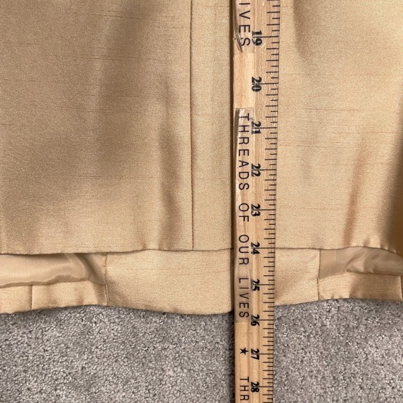 Jones Wear Skirt Suit Women 12 Gold Shimmer Button Party Formal Wedding‎ Church - Picture 9 of 16